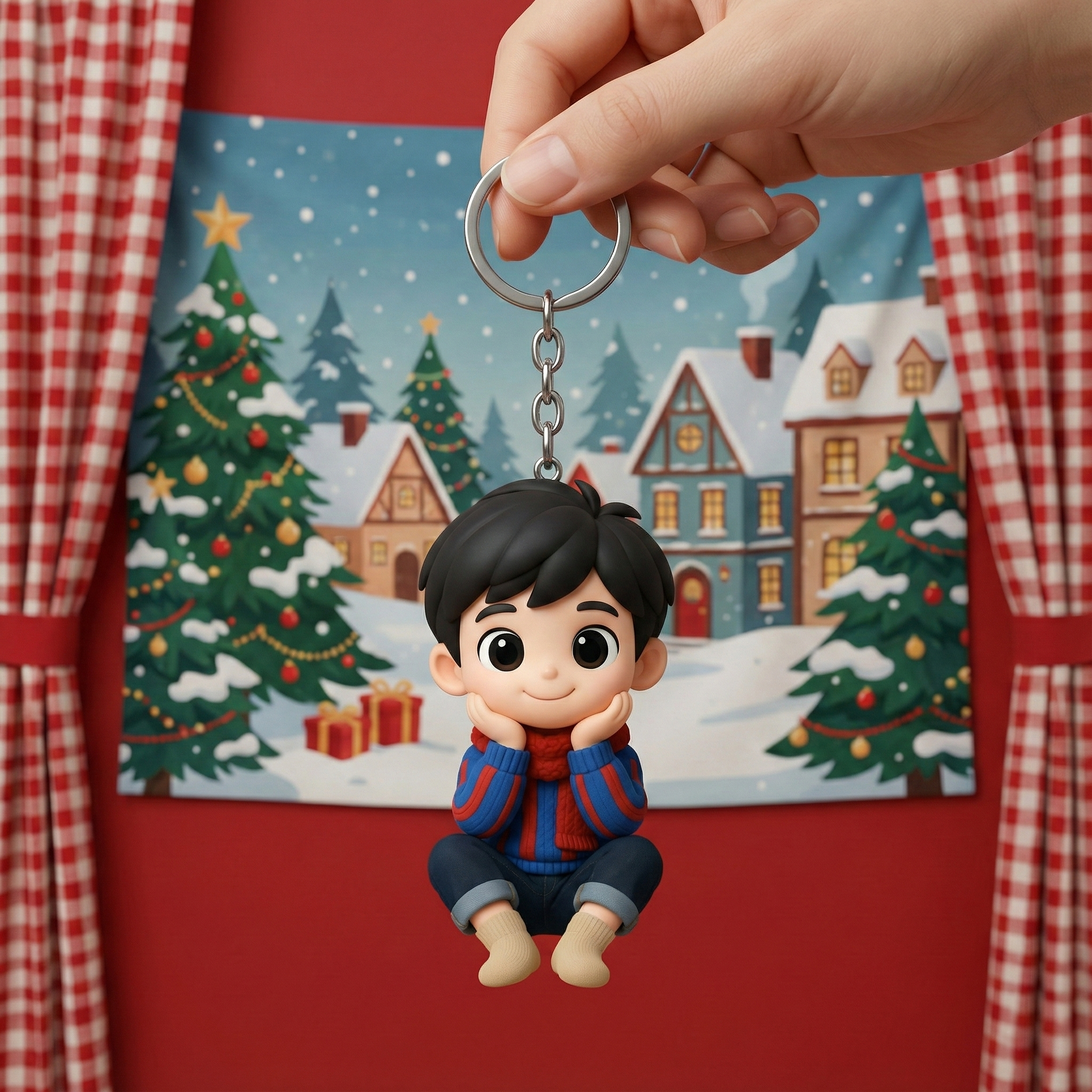 Custom 3D Printed Person Statue | Cartoon Style Figurine for Birthday Gift