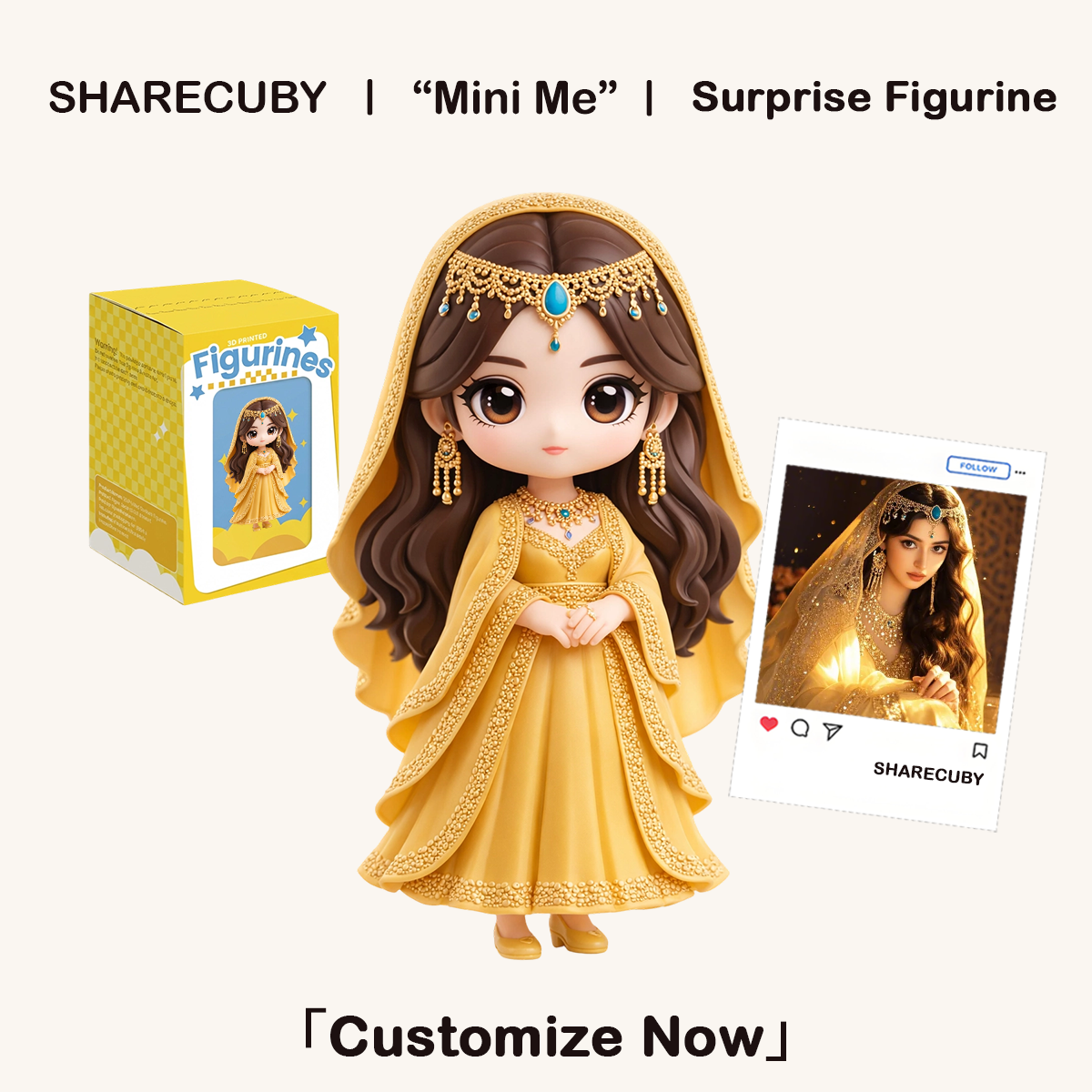 Personalized 3D Printed Human Figurine | Custom Cartoon Character of You