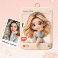 Custom 3D Photo Frame Figurine | Personalized Cartoon Cube Picture Frame Gift