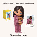 Personalized 3D Cartoon Figure of You and Your Pet | Custom Pet & Human Gift