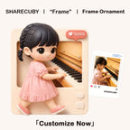 Personalized 3D Photo Frame Figurine | Cute Custom Made Human Statue for Christmas Gift