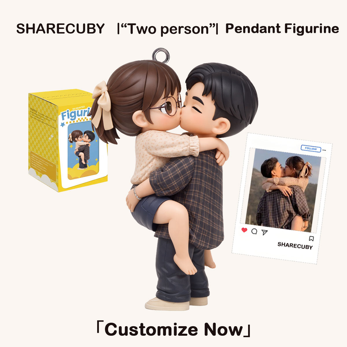 Custom 3D Cartoon Figurine for Couple | Personalized Anime Wedding Gift