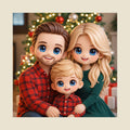 Custom Chibi-style Cartoon Relief Photo Frame