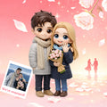 Custom 3D Cartoon Figurine Couple | Personalized 3D Printed Figure