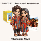 Custom 3D Printed Figurine for Two | Couple Cartoon Statue Gift