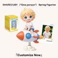 3D Cartoon Spring Shaking Figurine Custom Made from Photo | Personalized Wobble Person Gift