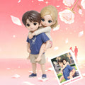 Personalized 3D Cartoon Figure for Couple | Custom Anime Style Figurine