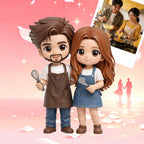 3D Cartoon Couple Figurine | Personalized Anime Figure for Anniversary