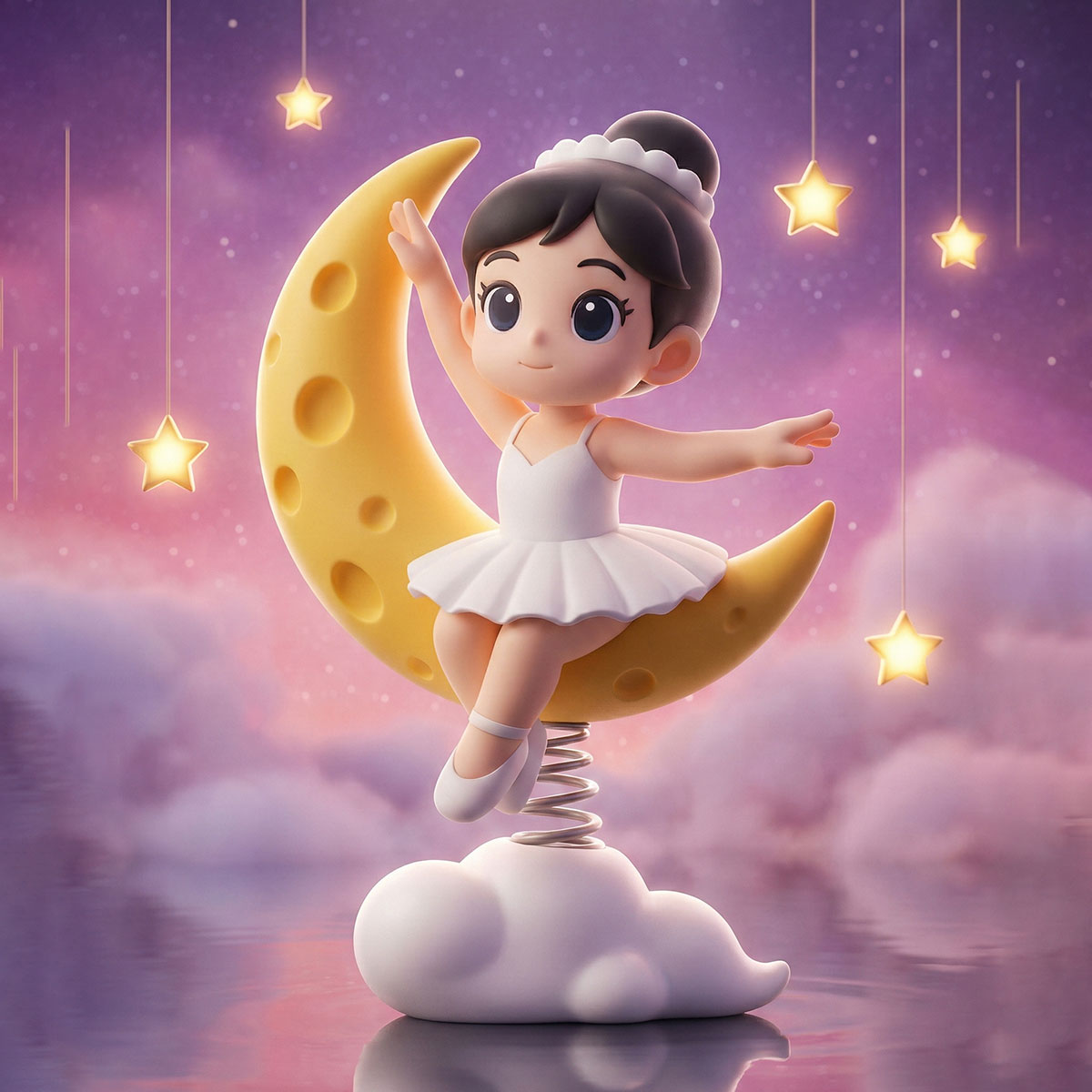 Custom 3D Cartoon Spring Bobble Figurine of Yourself | Personalized Wobbler Statue