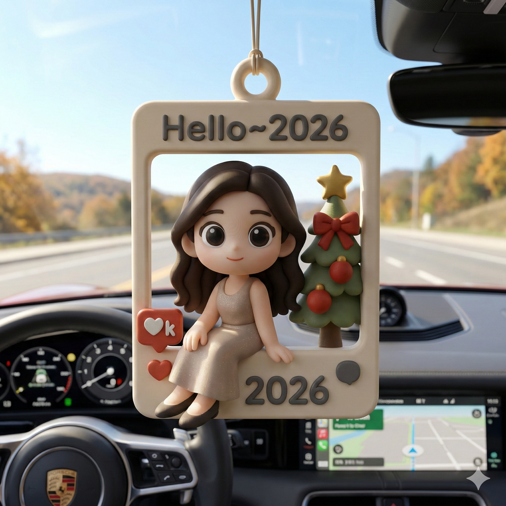 Custom 3D Photo Frame Figurine | Personalized Cartoon Cube Picture Frame Gift