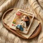 Custom 3D Photo Frame Figurine | Personalized Cartoon Cube Picture Frame Gift