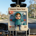 Custom 3D Photo Frame Figurine | Personalized Cartoon Cube Picture Frame Gift